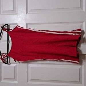 Tommy Hilfiger, large, red and white striped dress